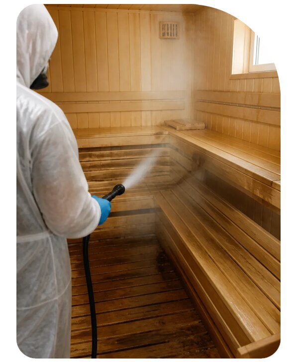 Дезинфекция бани под ключ в Рыбинске по цене от 2602 р. | Сенат-Рбн